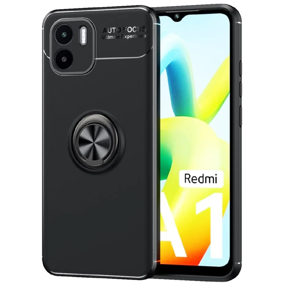 Φωτογραφία προϊόντος: Θήκη Ancus AutoFocus Shock Proof με Ring Holder για Xiaomi Redmi A1 A2 TPU Μαύρη