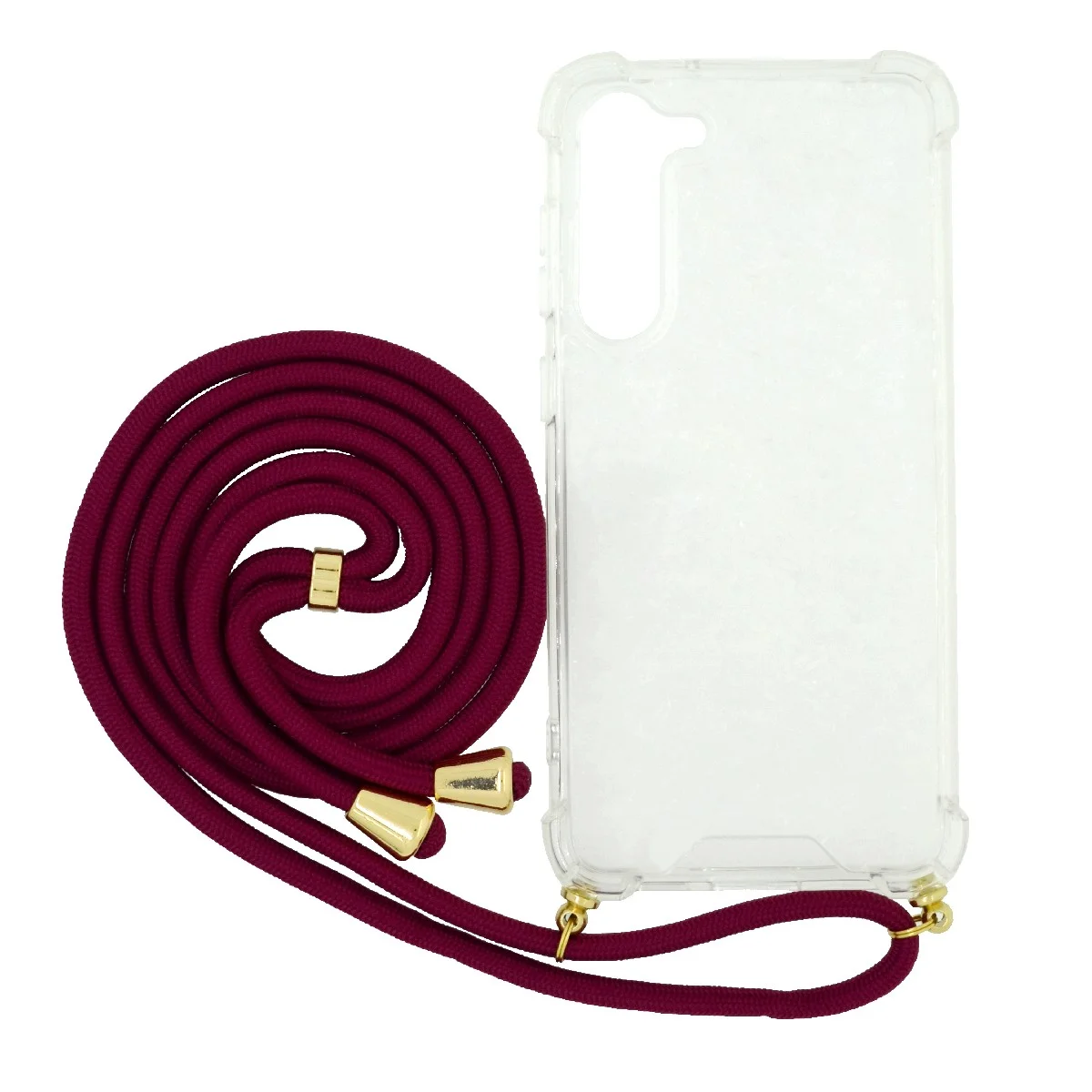 Φωτογραφία προϊόντος: Θήκη Ancus Crossbody για Samsung SM-S916B Galaxy S23+ 5G με Κορδόνι Μπορντώ