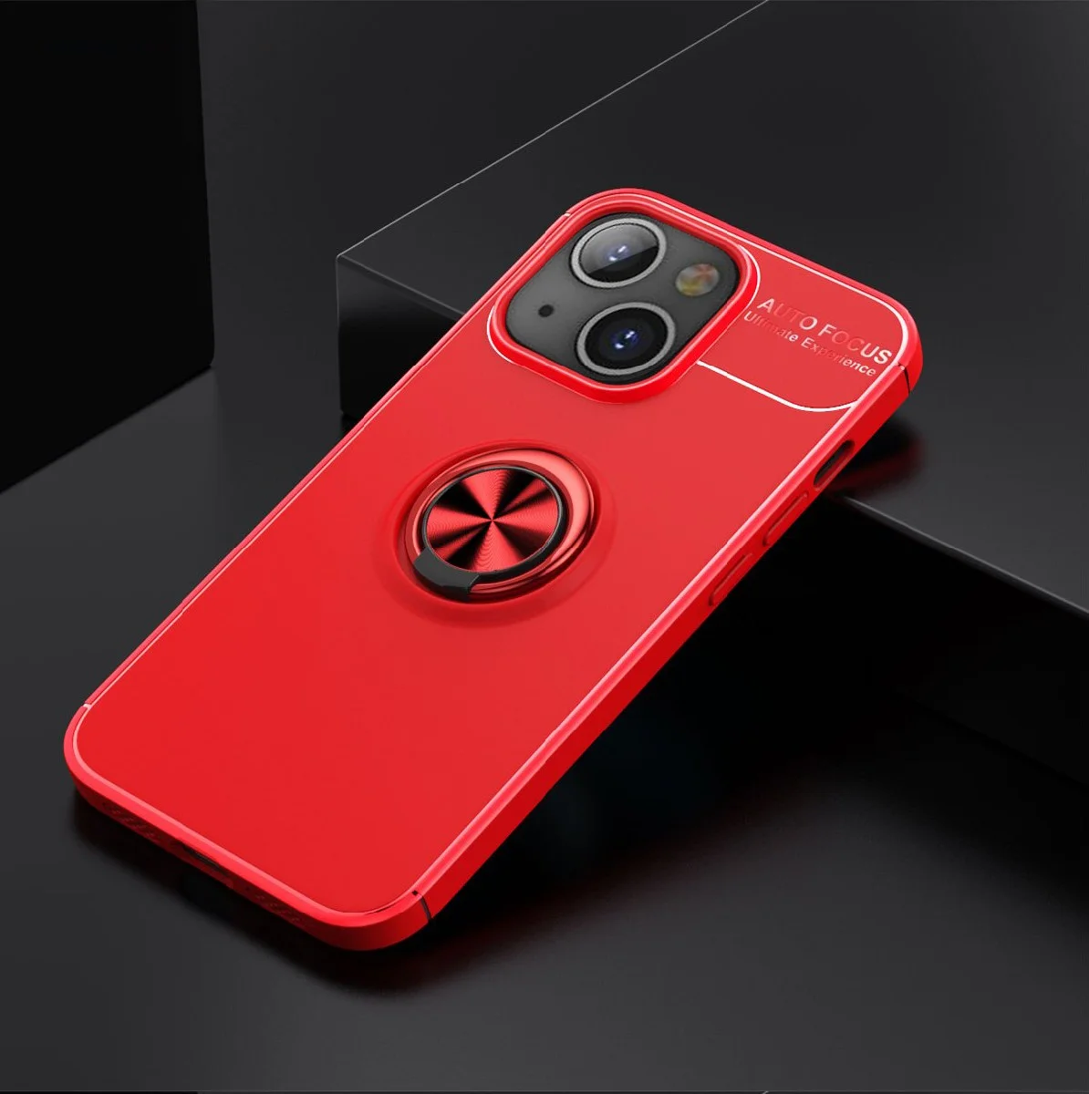 Φωτογραφία προϊόντος: Θήκη Ancus AutoFocus Shock Proof με Ring Holder για Apple iPhone 13 mini Κόκκινο