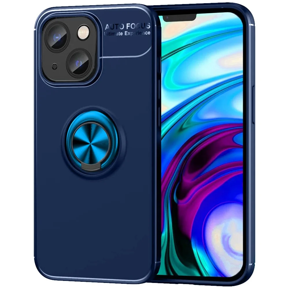 Φωτογραφία προϊόντος: Θήκη Ancus AutoFocus Shockproof με Ring Holder για Apple iPhone 14 Plus Μπλε