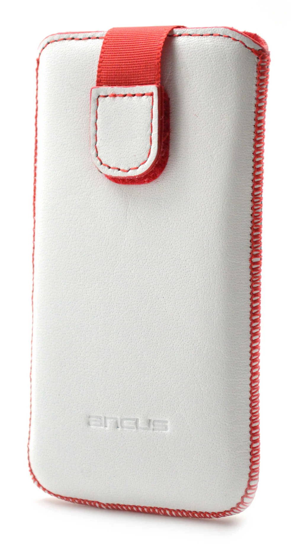Φωτογραφία προϊόντος: Θήκη Protect Ancus για Samsung A3 A300F Lenovo S750 and Xperia Z3 Z5 Old Leather Λευκή με Κόκκινη Ραφή