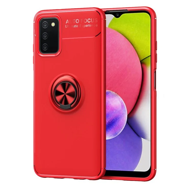 Φωτογραφία προϊόντος: Θήκη Ancus Autofocus Shockproof με Ring Holder για Samsung A03s A037F A037M Κόκκινο