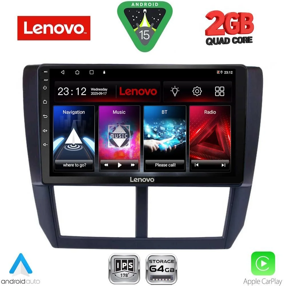 Φωτογραφία προϊόντος: LENOVO LVD 2662_CPA (9inc) MULTIMEDIA TABLET for SUBARU FORESTER - IMPREZA - XV mod. 2008-2013
