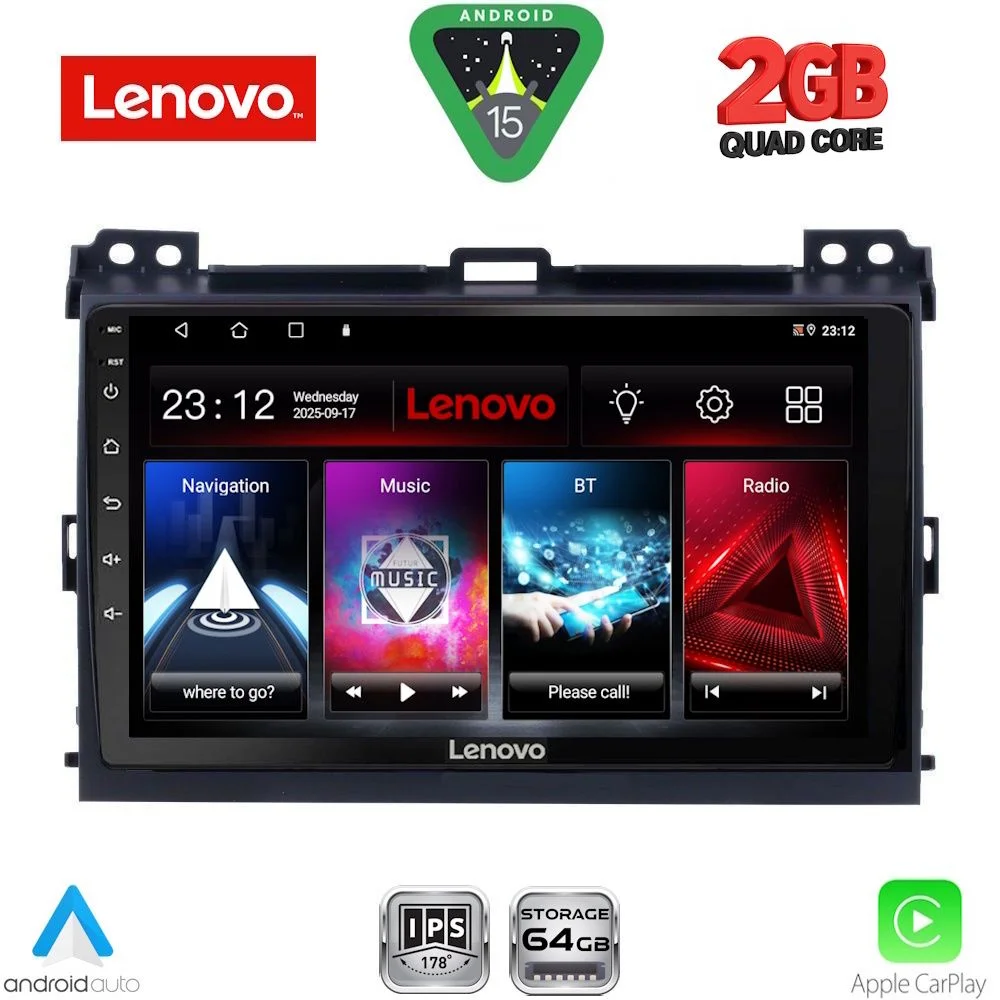 Φωτογραφία προϊόντος: LENOVO LVD 2723_CPA (9inc) MULTIMEDIA TABLET for TOYOTA LANDCRUISER mod. 2002-2008