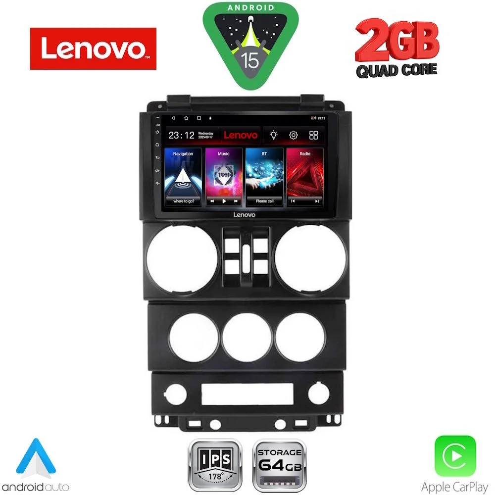 Φωτογραφία προϊόντος: LENOVO LVD 2294_CPA (9inc) MULTIMEDIA TABLET for JEEP WRANGLER mod. 2006-2011
