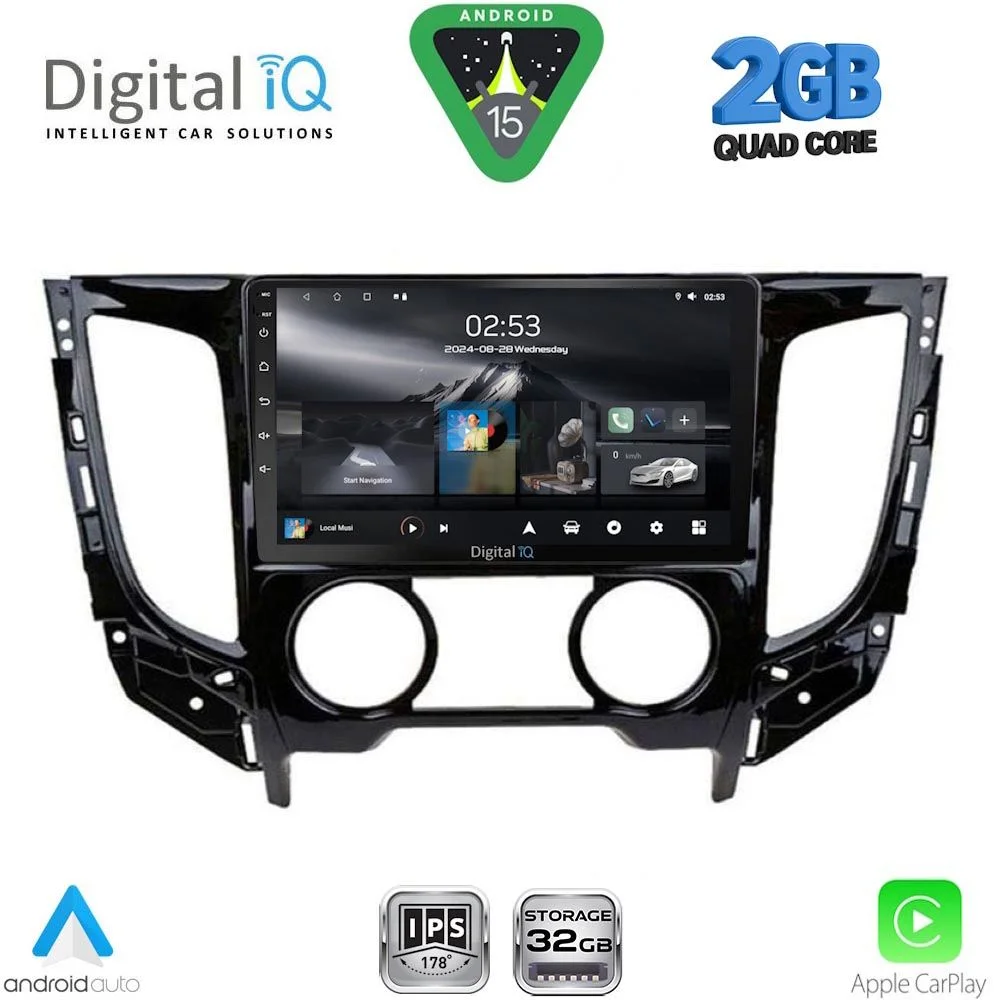 Φωτογραφία προϊόντος: DIGITAL IQ RSD 1437_CPA A/C (9inc) MULTIMEDIA TABLET for MITSUBISHI L200 mod. 2015-2019 with A/C