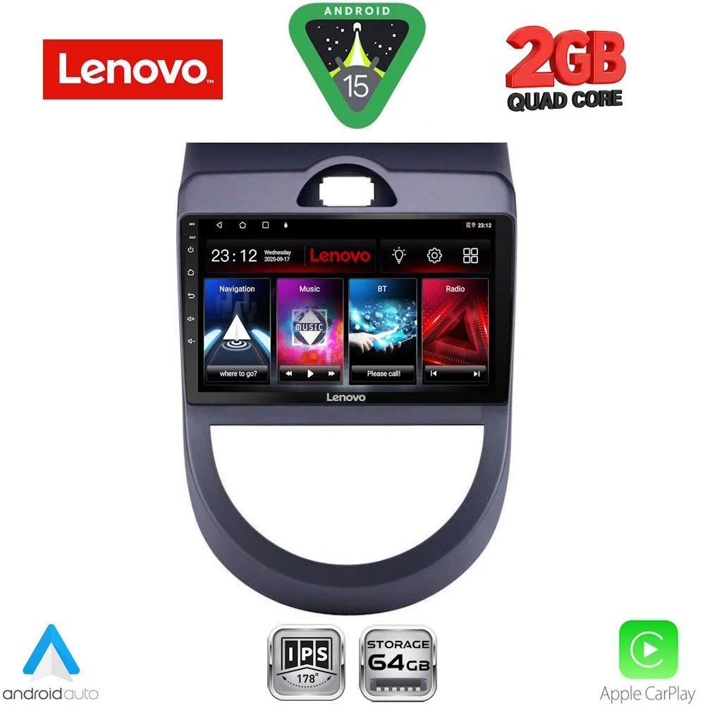 Φωτογραφία προϊόντος: LENOVO LVD 2320_CPA (9inc) MULTIMEDIA TABLET for KIA SOUL mod. 2008-2013