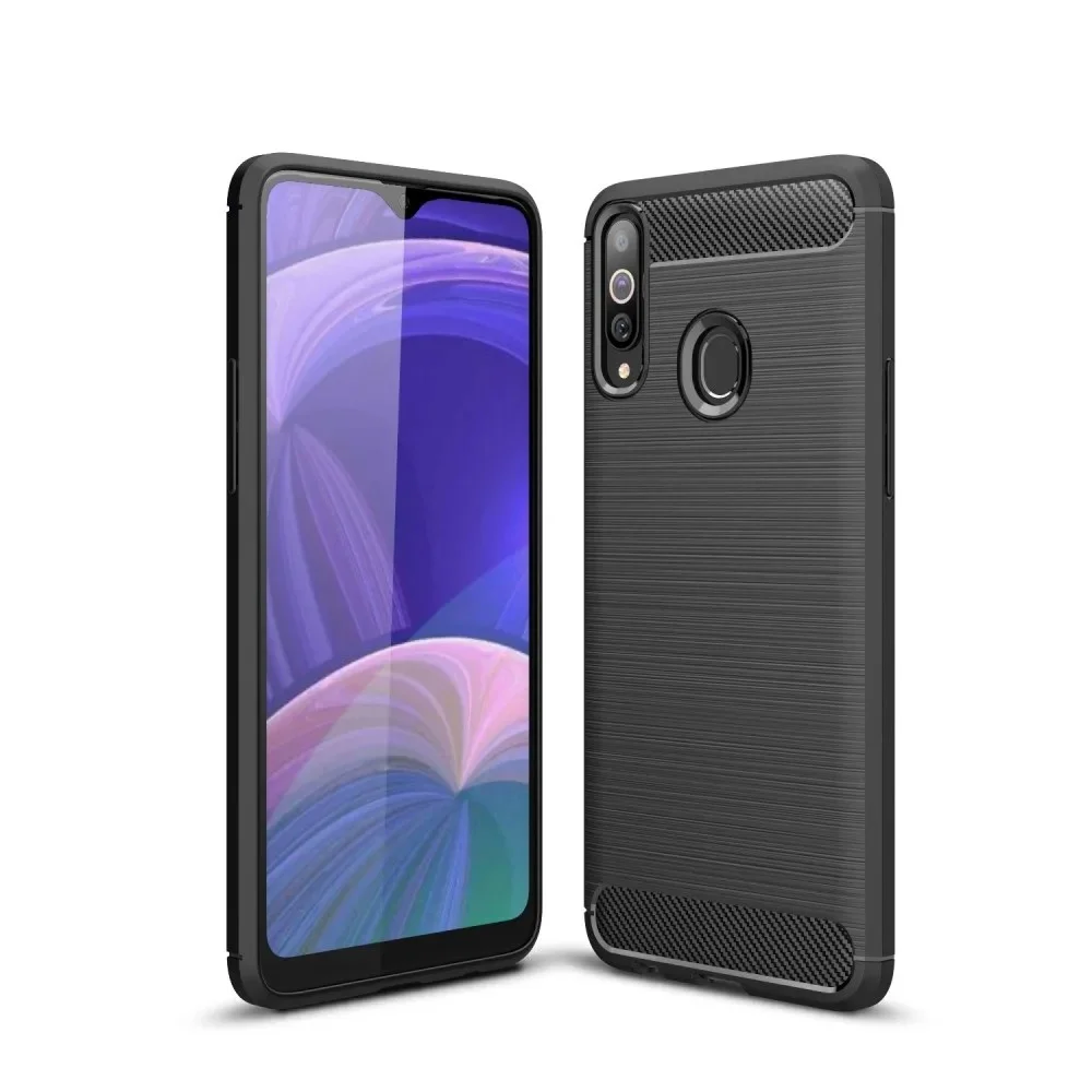 Φωτογραφία προϊόντος: Θήκη TPU Ancus Carbon Series για Samsung SM-A207F Galaxy A20s Μαύρη