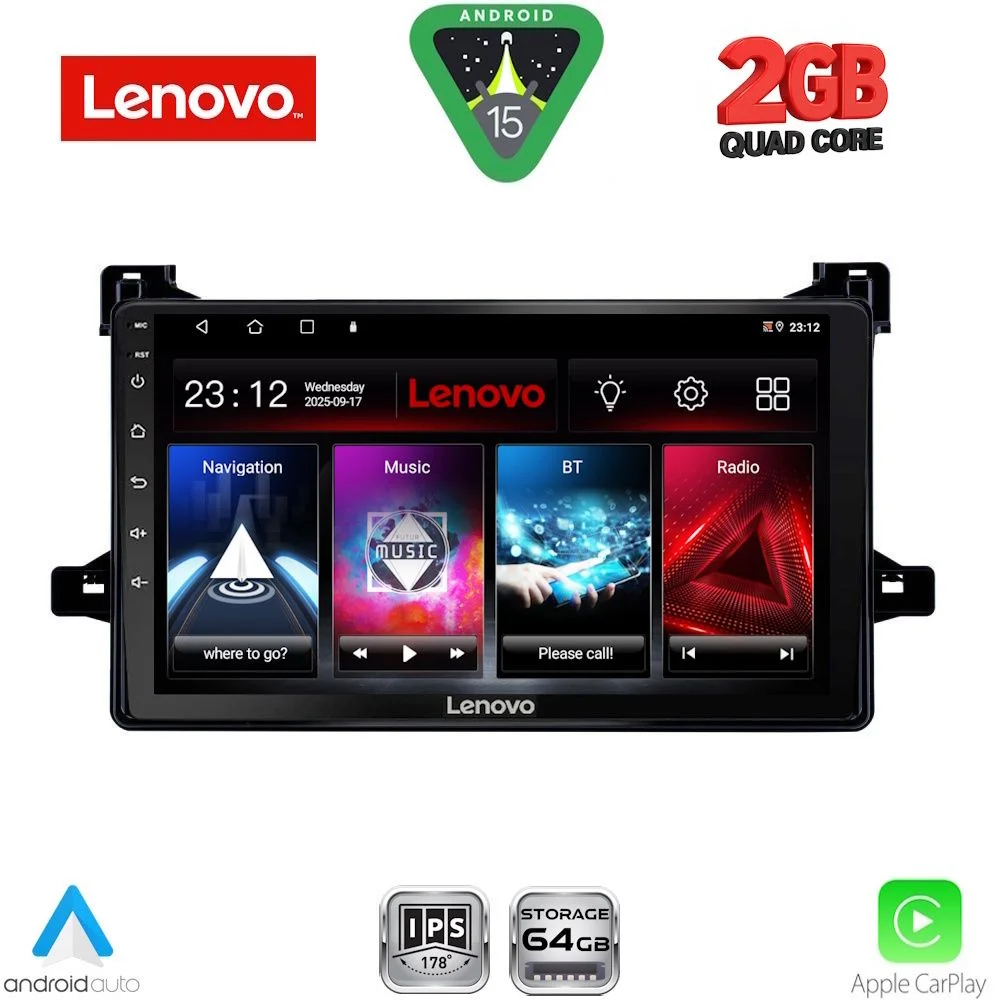 Φωτογραφία προϊόντος: LENOVO LVD 2727_CPA (9inc) MULTIMEDIA TABLET for TOYOTA PRIUS mod. 2016-2020