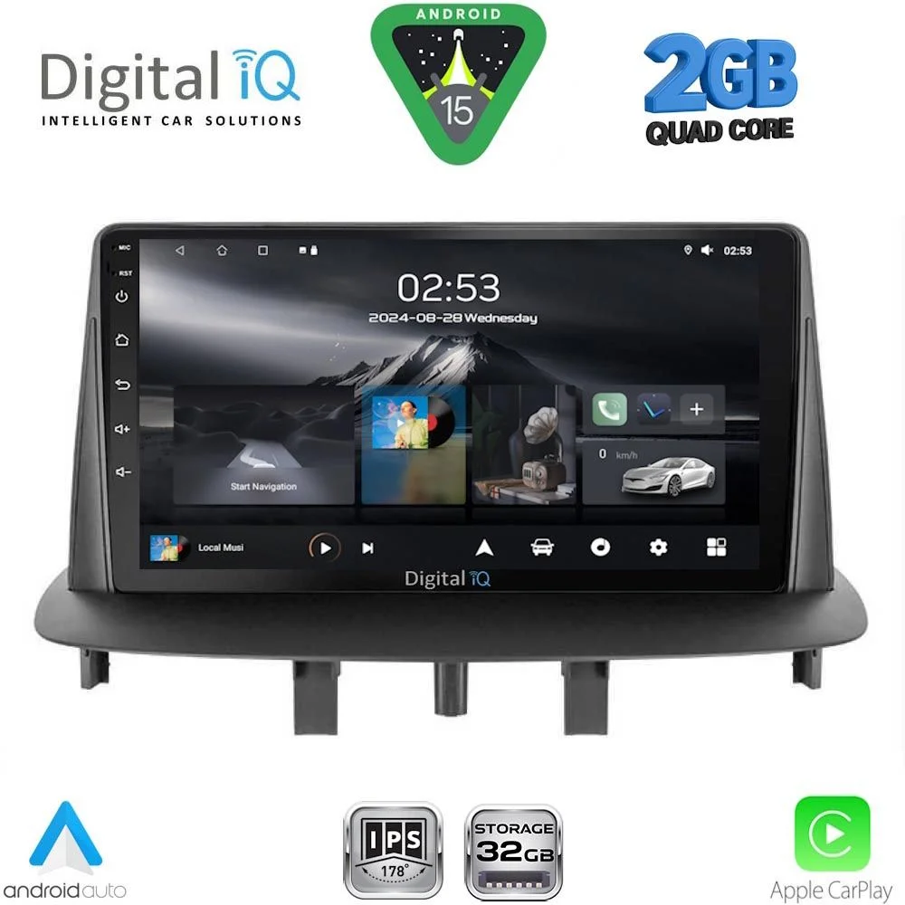 Φωτογραφία προϊόντος: DIGITAL IQ RSD 1556_CPA (9inc) MULTIMEDIA TABLET for RENAULT MEGANE 3 mod. 2009-2016