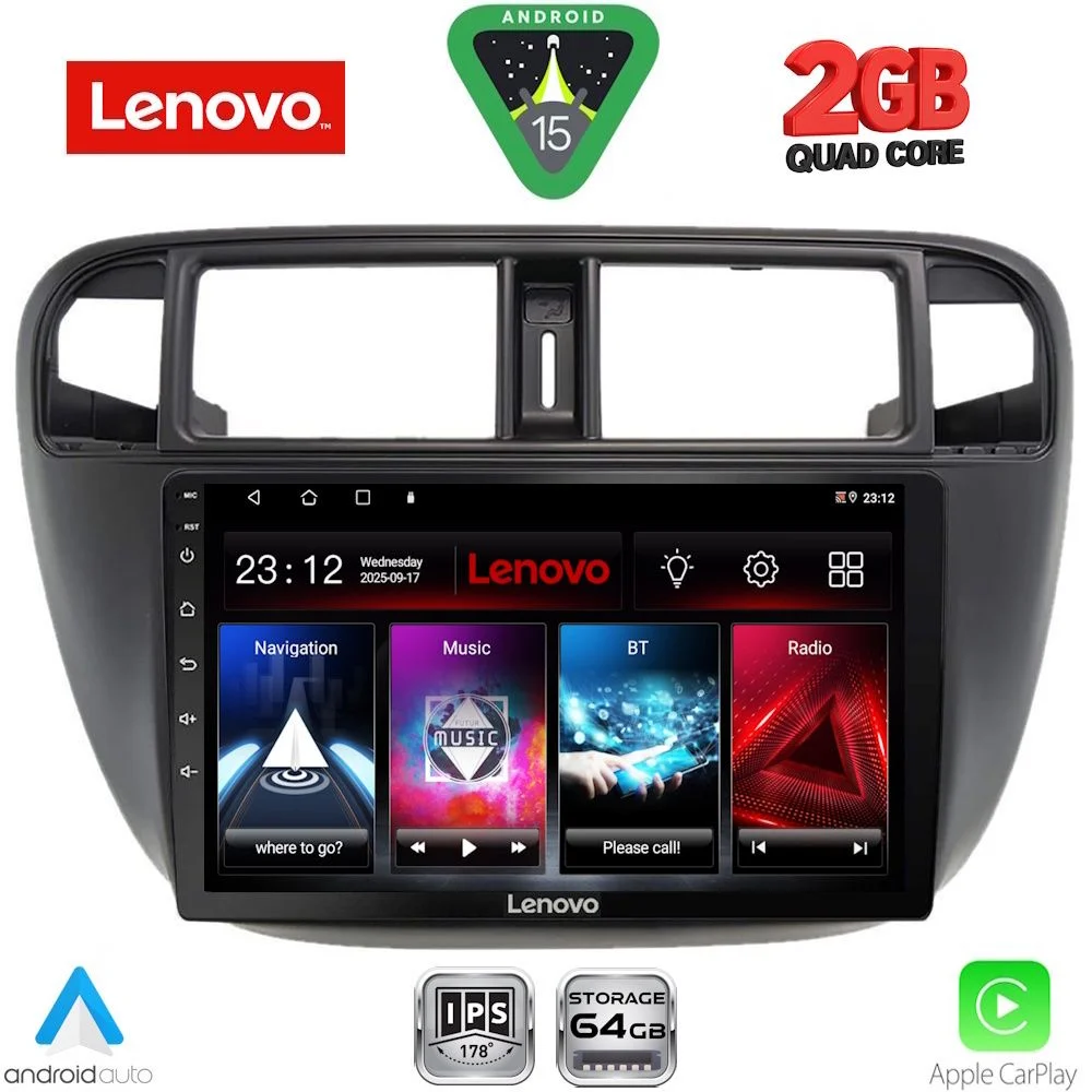 Φωτογραφία προϊόντος: LENOVO LVD 2186_CPA A/C (9inc) MULTIMEDIA TABLET for HONDA CIVIC mod. 1995-2001