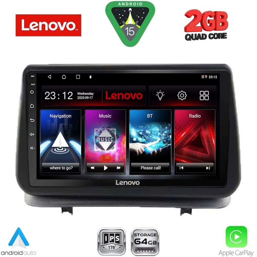Φωτογραφία προϊόντος: LENOVO LVD 2543_CPA (9inc) MULTIMEDIA TABLET for RENAULT CLIO mod. 2005-2011