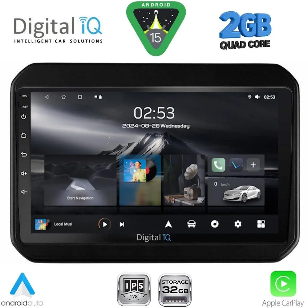 Φωτογραφία προϊόντος: DIGITAL IQ RSD 1676_CPA (9inc) MULTIMEDIA TABLET for SUZUKI IGNIS mod. 2016-2026