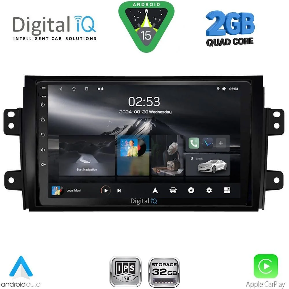 Φωτογραφία προϊόντος: DIGITAL IQ RSD 1688_CPA (9inc) MULTIMEDIA TABLET for FIAT SEDICI – SUZUKI SX4 mod. 2005-2013