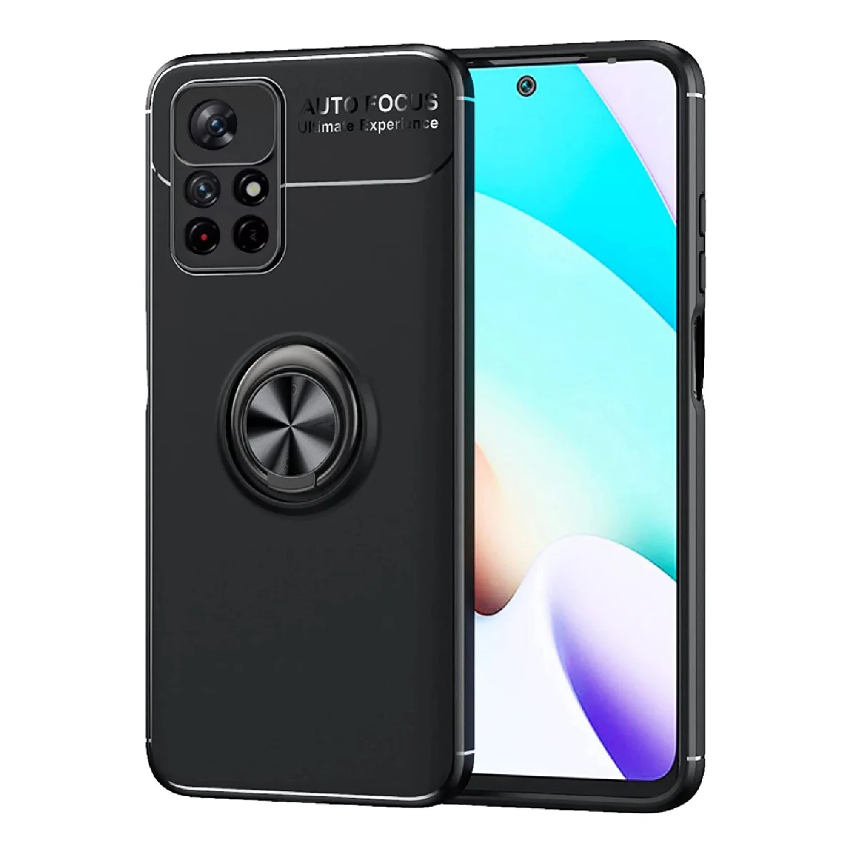 Φωτογραφία προϊόντος: Θήκη Ancus AutoFocus Shock Proof με Ring Holder για Xiaomi Redmi Note 11T 5G Note 11s 5G Poco M4 Pro 5G Μαύρη