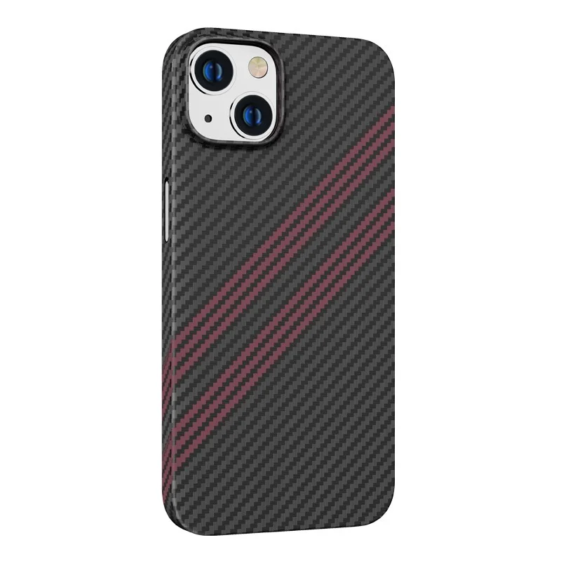 Φωτογραφία προϊόντος: Θήκη Hoco Slim Kevlar Texture για Apple iPhone 14 Plus Μαύρο Κόκκινο