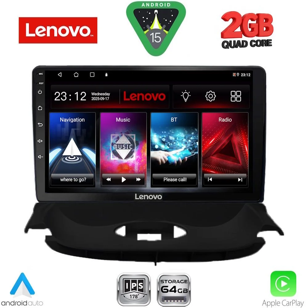 Φωτογραφία προϊόντος: LENOVO LVD 2505_CPA (9inc) MULTIMEDIA TABLET for PEUGEOT 206 mod. 1998-2006