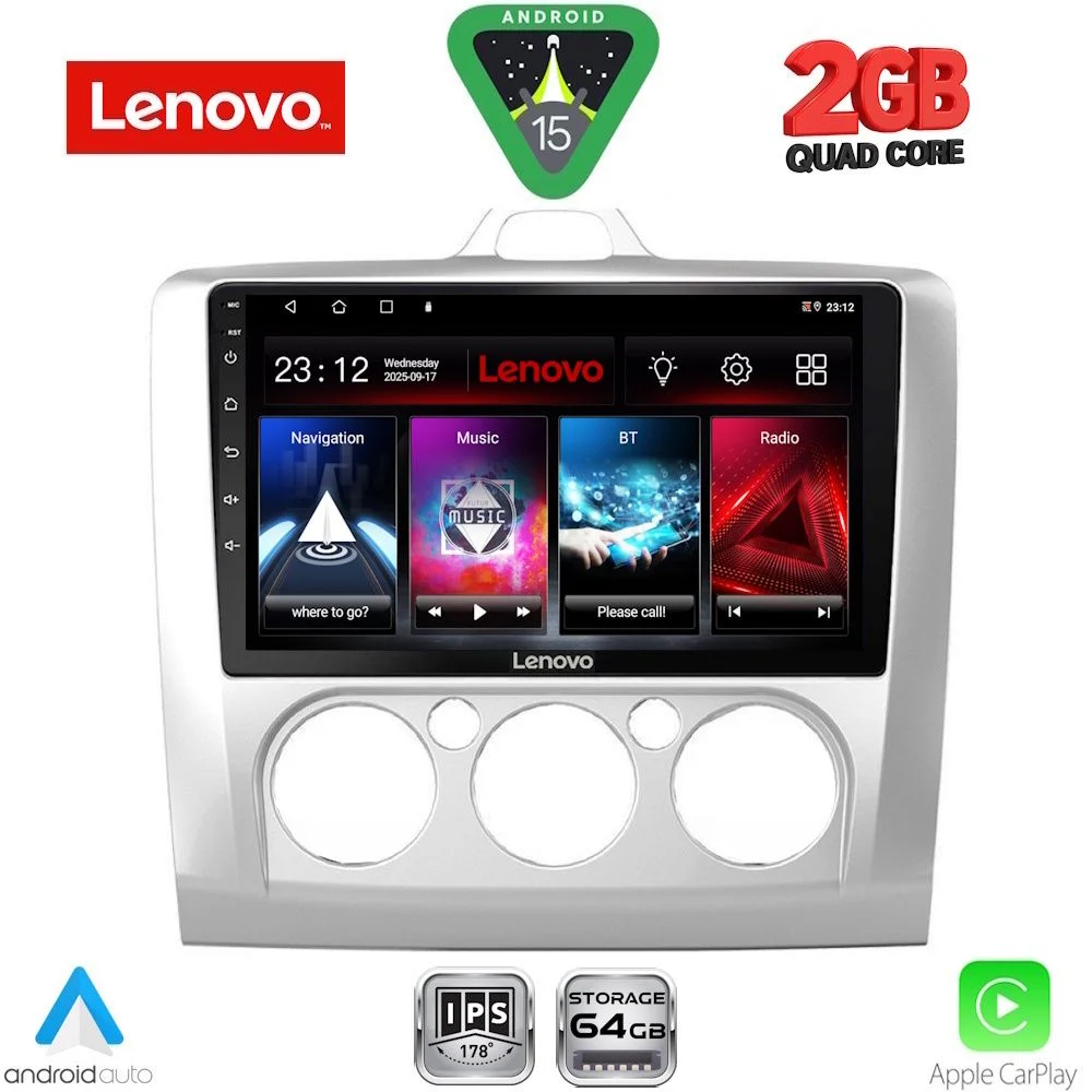 Φωτογραφία προϊόντος: LENOVO LVD 2156SL_CPA A/C (9inc) MULTIMEDIA TABLET for FORD FOCUS mod. 2005-2012 (SILVER)