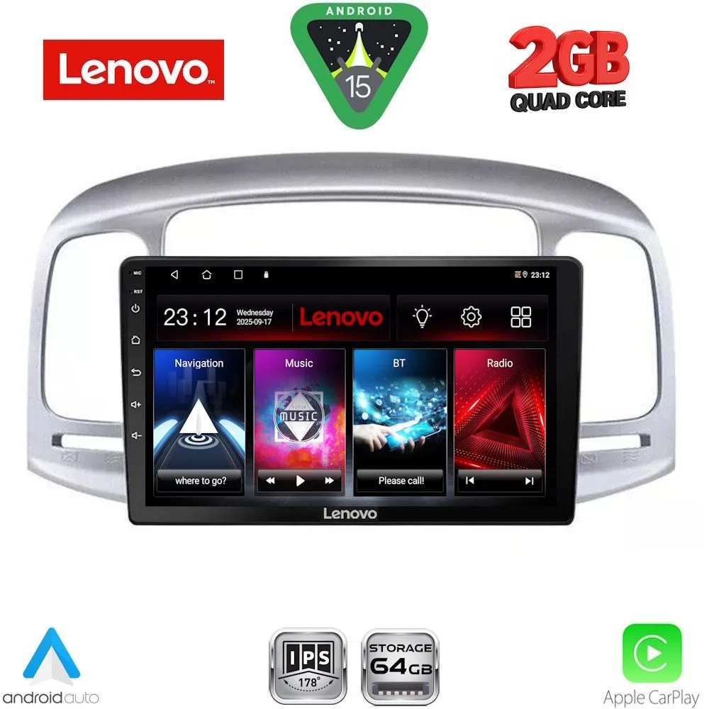 Φωτογραφία προϊόντος: LENOVO LVD 2249SL_CPA (9inc) MULTIMEDIA TABLET for HYUNDAI ACCENT mod. 2005-2012 (SILVER)