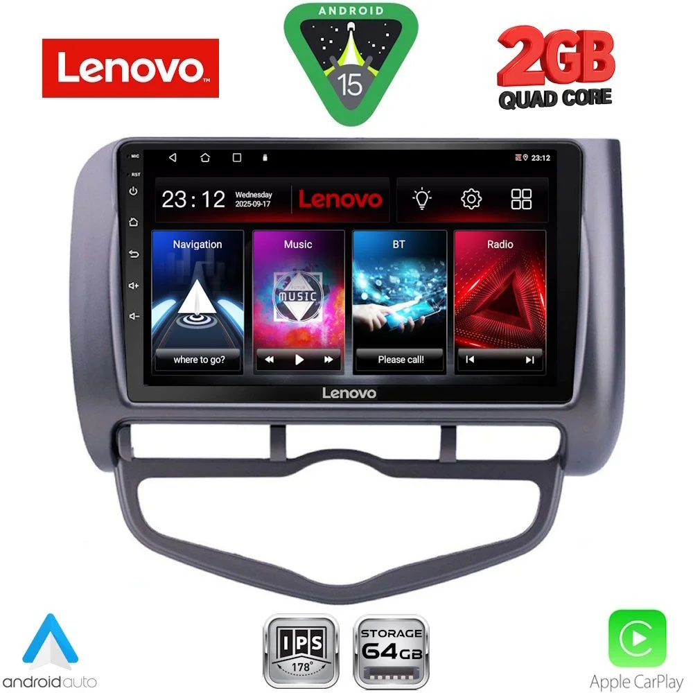 Φωτογραφία προϊόντος: LENOVO LVD 2210_CPA CLIMA (9inc) MULTIMEDIA TABLET for HONDA JAZZ mod. 2002-2008