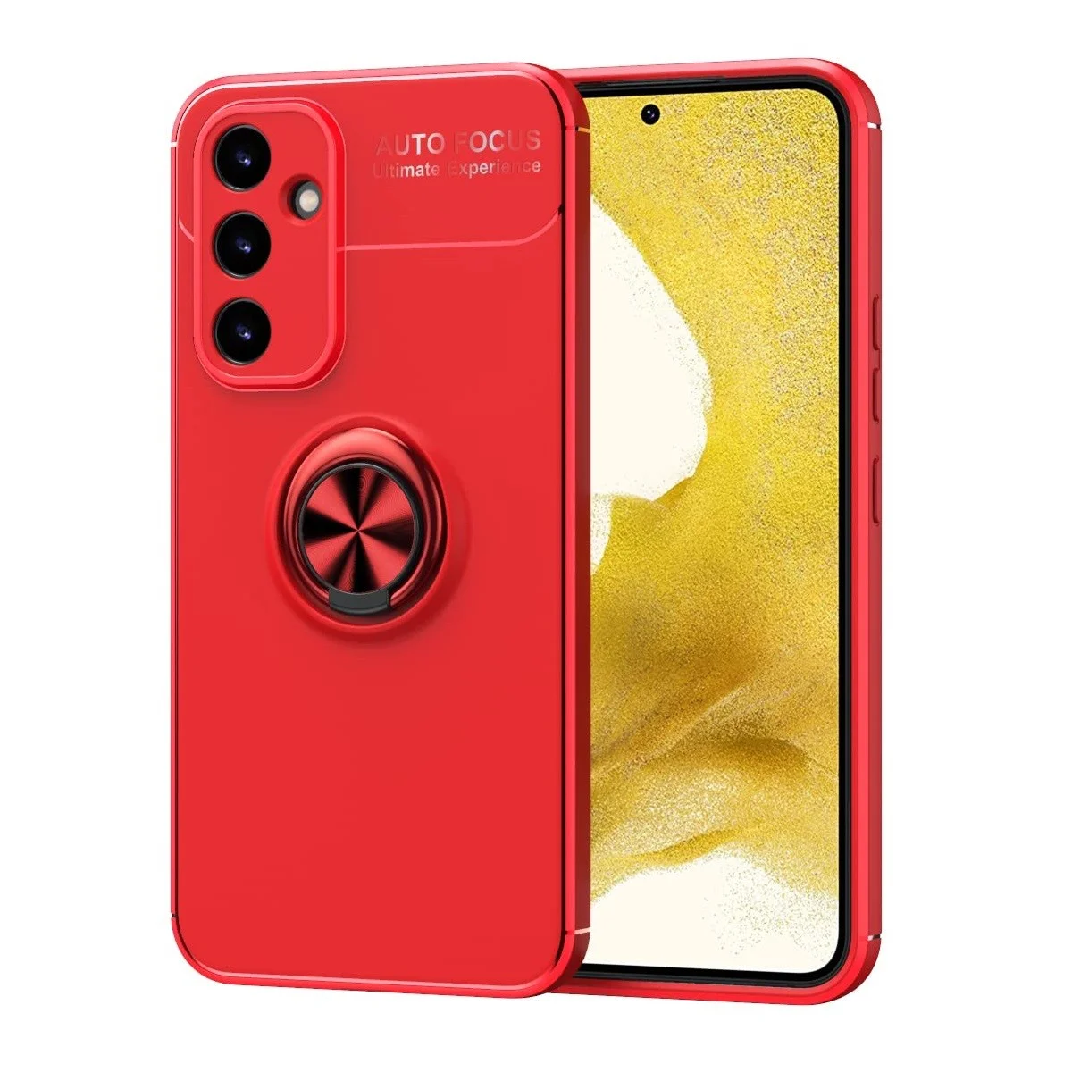 Φωτογραφία προϊόντος: Θήκη Ancus AutoFocus Shock Proof με Ring Holder για Samsung SM-A346B Galaxy A34 5G Κόκκινη