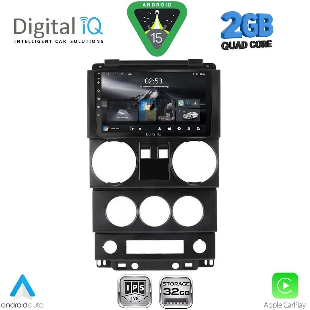 Φωτογραφία προϊόντος: DIGITAL IQ RSD 1293_CPA (9inc) MULTIMEDIA TABLET for JEEP WRANGLER mod. 2006-2011