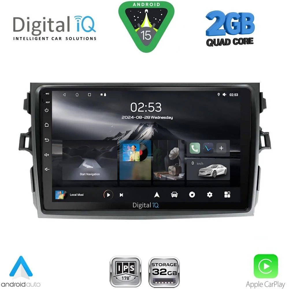 Φωτογραφία προϊόντος: DIGITAL IQ RSD 1713_CPA (9inc) MULTIMEDIA TABLET for TOYOTA COROLLA 4D mod. 2006-2012
