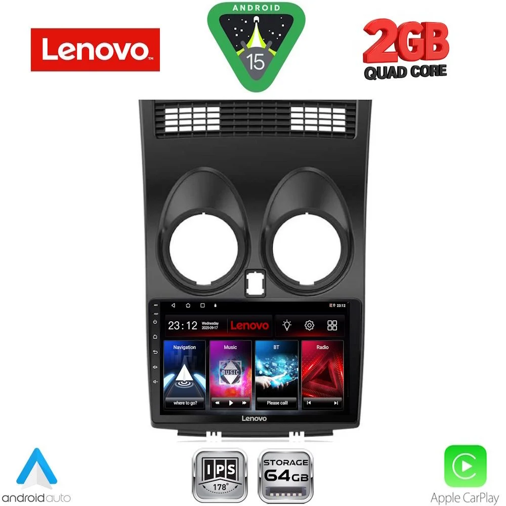 Φωτογραφία προϊόντος: LENOVO LVD 2466_CPA (9inc) MULTIMEDIA TABLET for NISSAN QASHQAI mod. 2007-2014