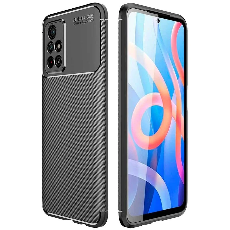 Φωτογραφία προϊόντος: Θήκη Ancus AutoFocus Carbon Fiber για Xiaomi Redmi Note 11T 5G Note 11s 5G Poco M4 Pro 5G Μαύρη