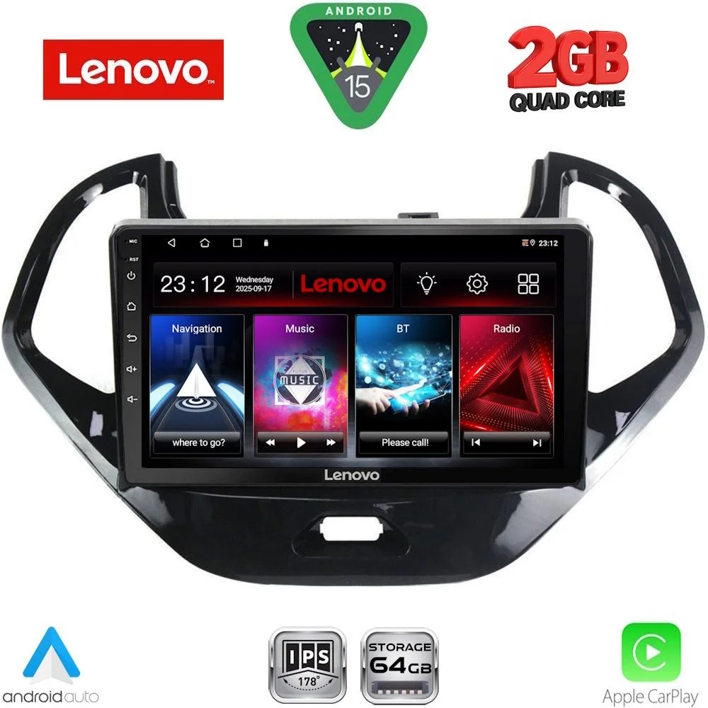 Φωτογραφία προϊόντος: LENOVO LVD 2167SH_CPA (9inc) MULTIMEDIA TABLET for FORD KA mod. 2017-2024