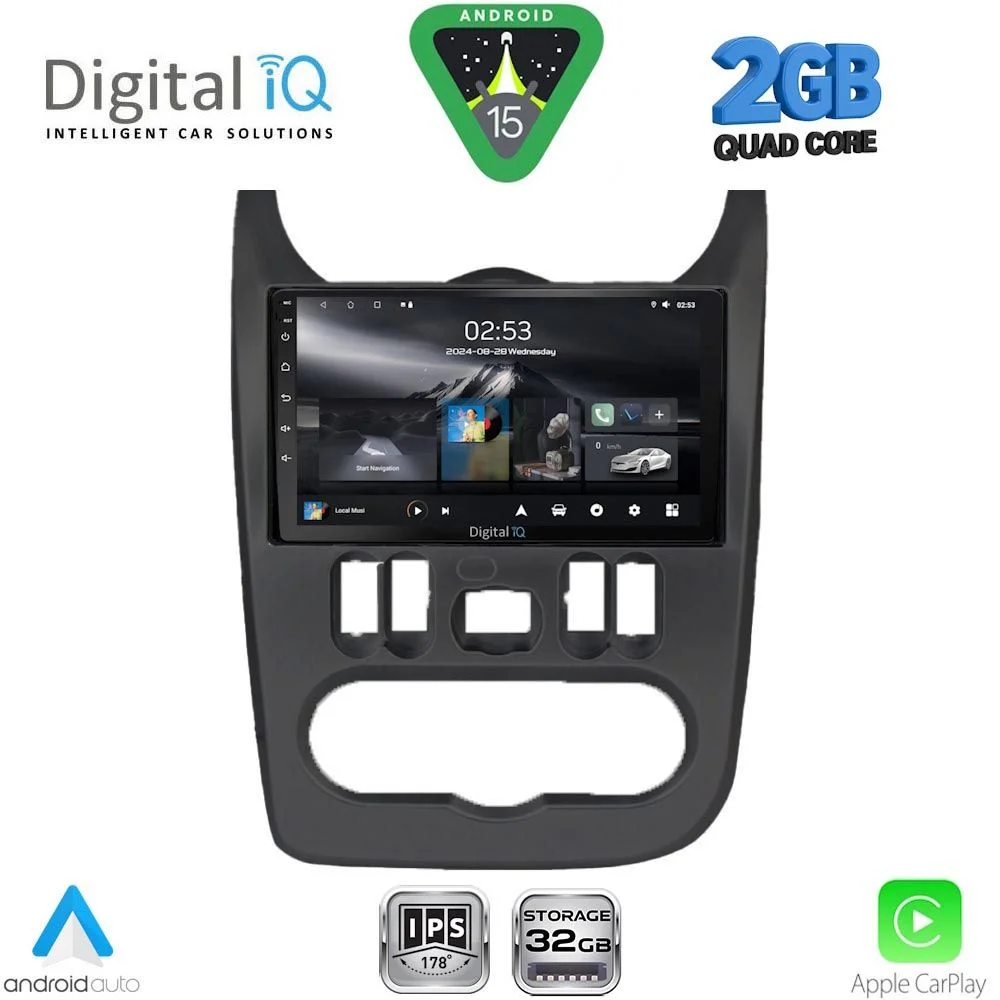 Φωτογραφία προϊόντος: DIGITAL IQ RSD 1101BL_CPA (9inc) MULTIMEDIA TABLET for DACIA DUSTER – LOGAN – SANDERO mod. 2006-2012 (BLACK)