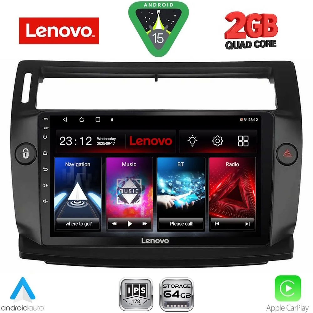 Φωτογραφία προϊόντος: LENOVO LVD 2084BL_CPA (9inc) MULTIMEDIA TABLET for CITROEN C4 mod. 2004-2011 (BLACK)