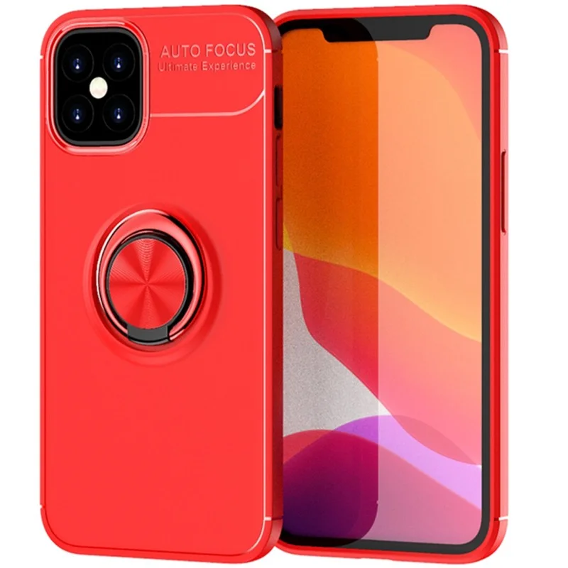 Φωτογραφία προϊόντος: Θήκη Ancus Autofocus Shockproof με Ring Holder για Apple iPhone 12 Mini Κόκκινη