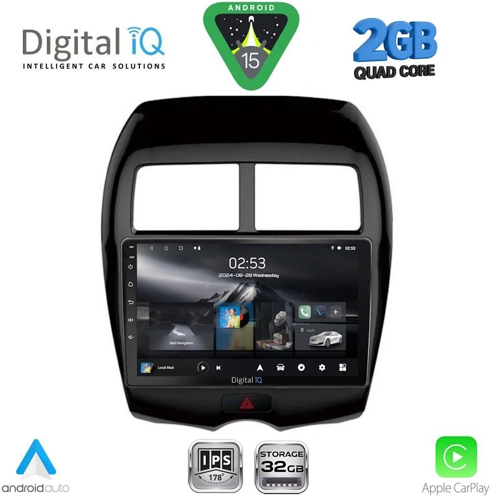 Φωτογραφία προϊόντος: DIGITAL IQ RSD 1430_CPA (10inc) MULTIMEDIA TABLET for MITSUBISHI ASX mod. 2009-2019 - PEUGEOT 4008 mod. 2012-2018