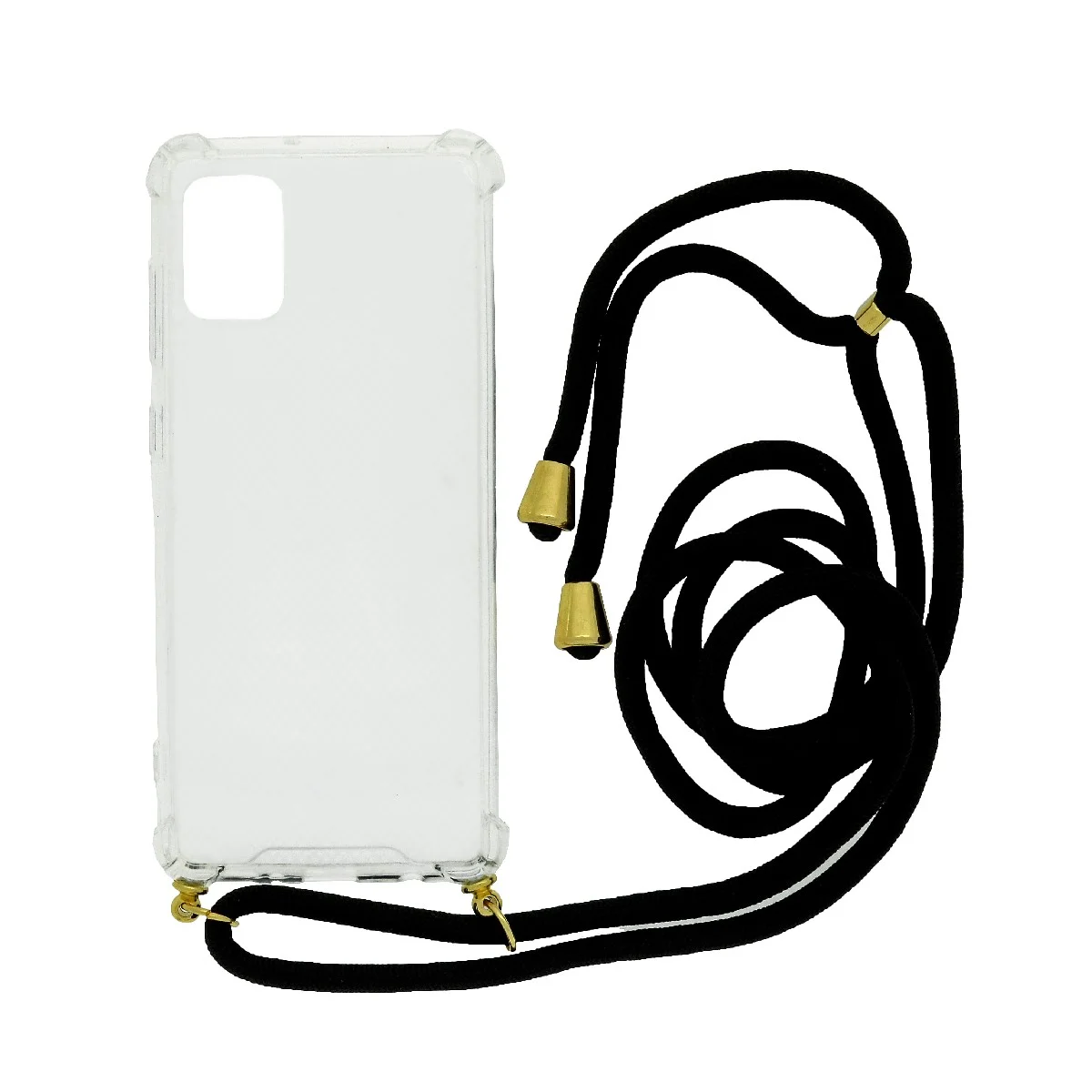 Φωτογραφία προϊόντος: Θήκη Ancus Crossbody για Samsung SM-A217F Galaxy A21s Διάφανη με Κορδόνι Μαύρο