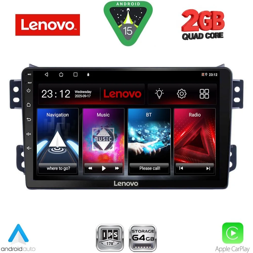 Φωτογραφία προϊόντος: LENOVO LVD 2682_CPA (9inc) MULTIMEDIA TABLET for OPEL AGILA - SUZUKI SPLASH mod. 2008-2018