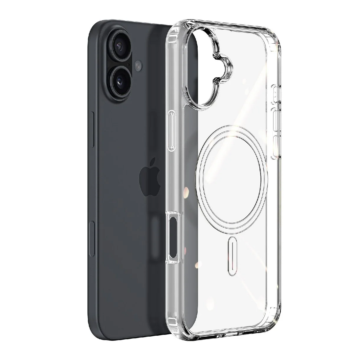 Φωτογραφία προϊόντος: Θήκη TPU Ancus Magnetic Ring για Apple iPhone 16 Plus Διάφανη