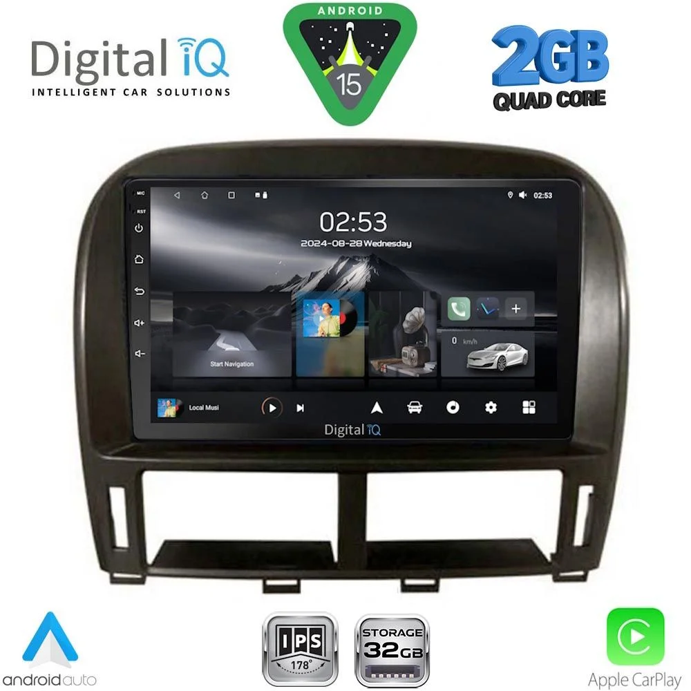 Φωτογραφία προϊόντος: DIGITAL IQ RSD 1343_CPA (9inc) MULTIMEDIA TABLET for LEXUS LS 430 – XF 430 mod. 2000-2006