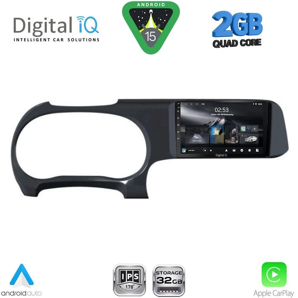 Φωτογραφία προϊόντος: DIGITAL IQ RSD 1225_CPA (9inc) MULTIMEDIA TABLET for HYUNDAI i10 mod. 2020-2026