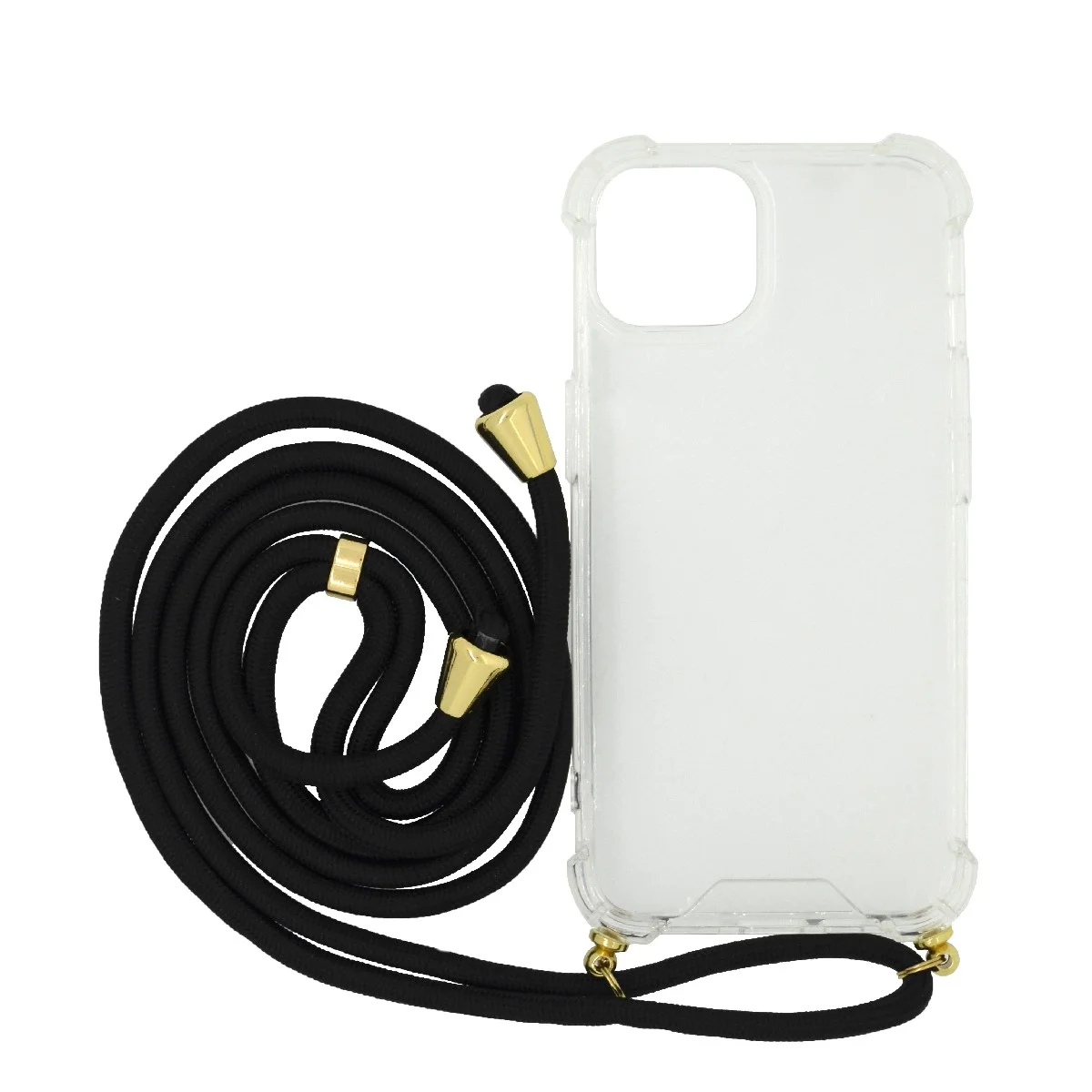 Φωτογραφία προϊόντος: Θήκη Ancus Crossbody για Apple iPhone 14 Plus Διάφανη με Κορδόνι Μαύρο