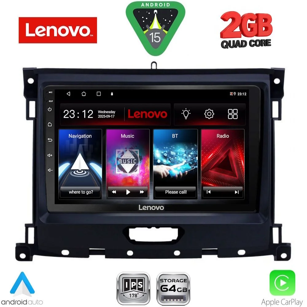 Φωτογραφία προϊόντος: LENOVO LVD 2173_CPA (9inc) MULTIMEDIA TABLET for FORD RANGER mod. 2018-2024