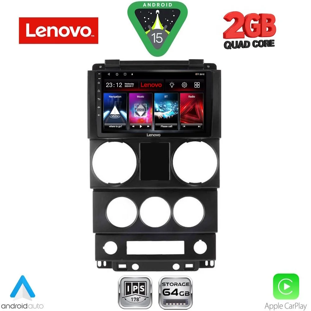 Φωτογραφία προϊόντος: LENOVO LVD 2292_CPA (9inc) MULTIMEDIA TABLET for JEEP WRANGLER mod. 2006-2011