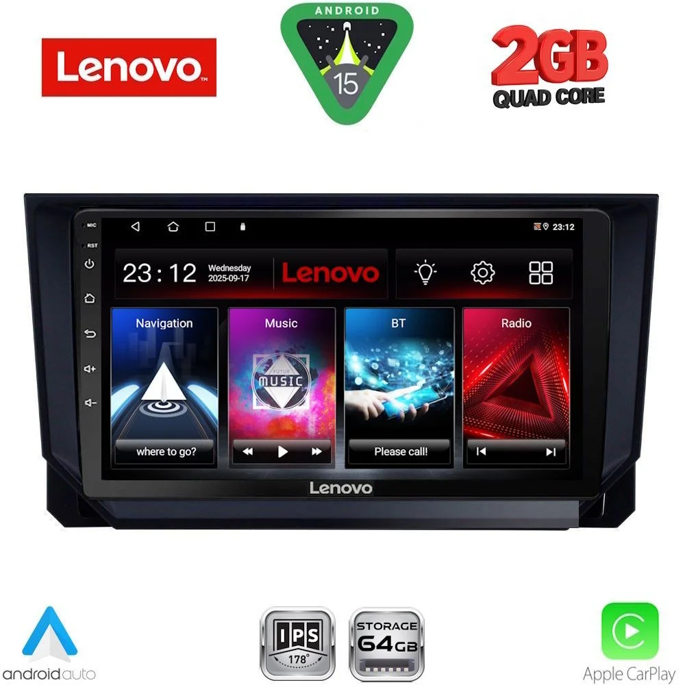 Φωτογραφία προϊόντος: LENOVO LVD 2573_CPA (9inc) MULTIMEDIA TABLET for SEAT ARONA - IBIZA mod. 2018-2026