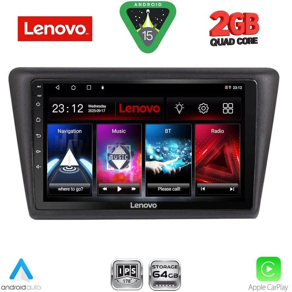 Φωτογραφία προϊόντος: LENOVO LVD 2600_CPA (9inc) MULTIMEDIA TABLET for SKODA RAPID SPACEBACK mod. 2014-2019