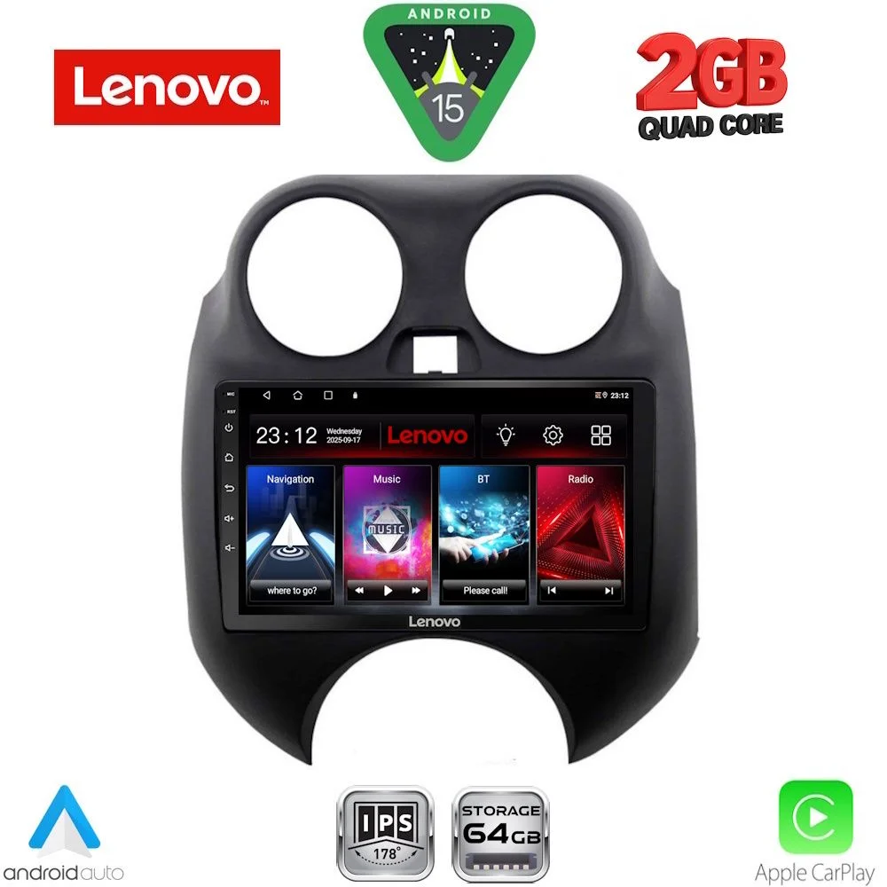 Φωτογραφία προϊόντος: LENOVO LVD 2459_CPA (9inc) MULTIMEDIA TABLET for NISSAN MICRA mod. 2010-2014