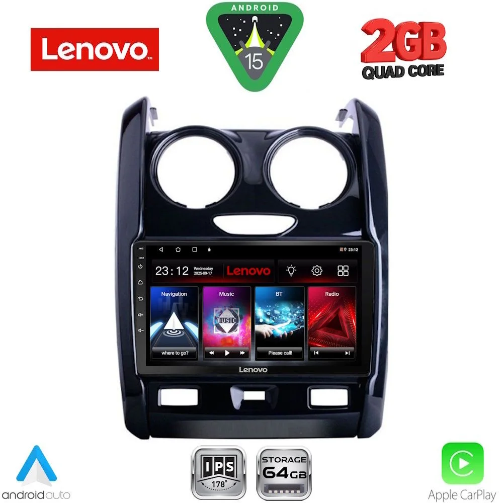 Φωτογραφία προϊόντος: LENOVO LVD 2103_CPA (9inc) MULTIMEDIA TABLET for DACIA DUSTER mod. 2012-2019