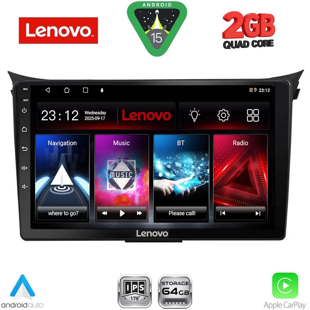 Φωτογραφία προϊόντος: LENOVO LVD 2232_CPA (9inc) MULTIMEDIA TABLET for HYUNDAI i30 mod. 2012-2017