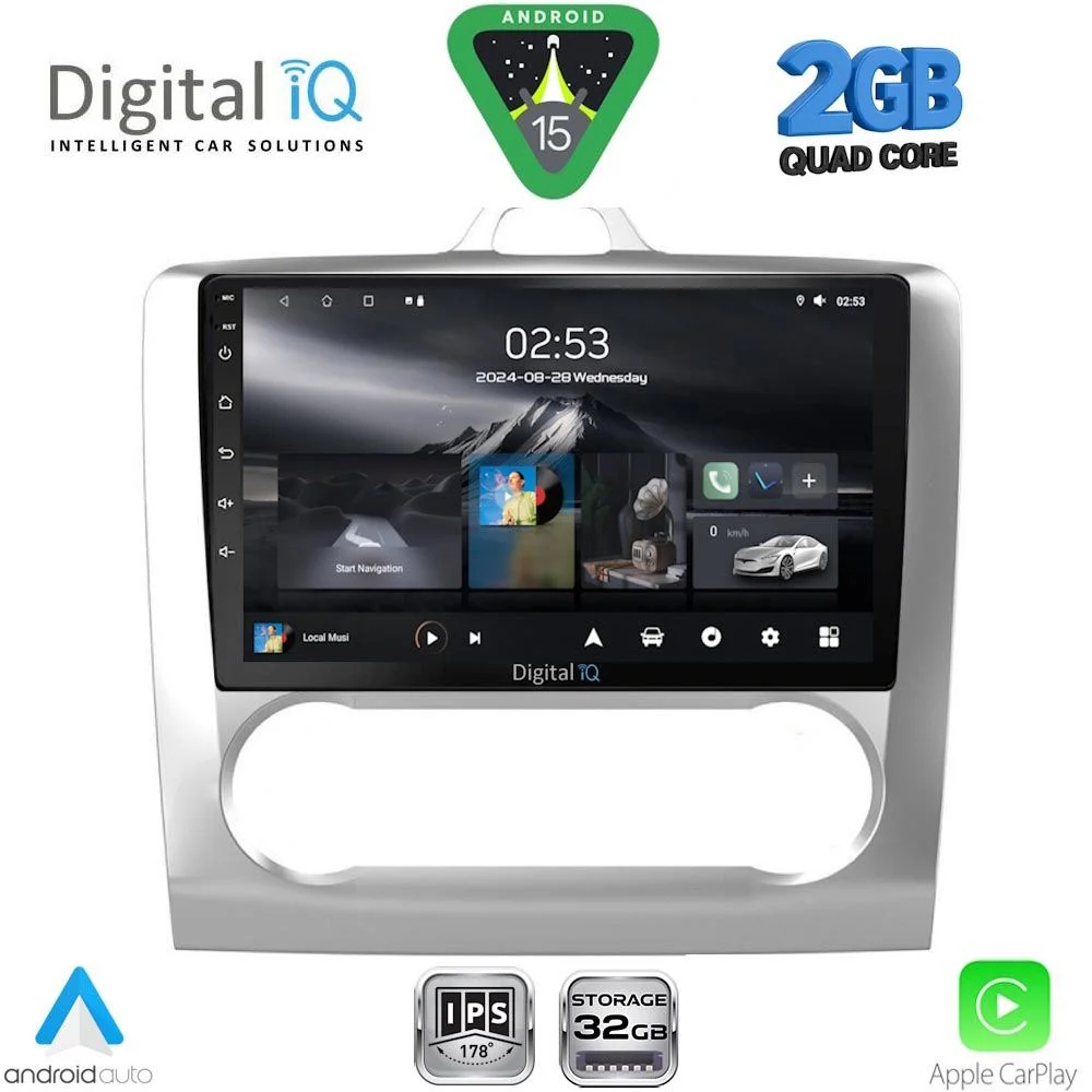 Φωτογραφία προϊόντος: DIGITAL IQ RSD 1156SL_CPA CLIMA (9inc) MULTIMEDIA TABLET for FORD FOCUS mod. 2005-2012 (SILVER)
