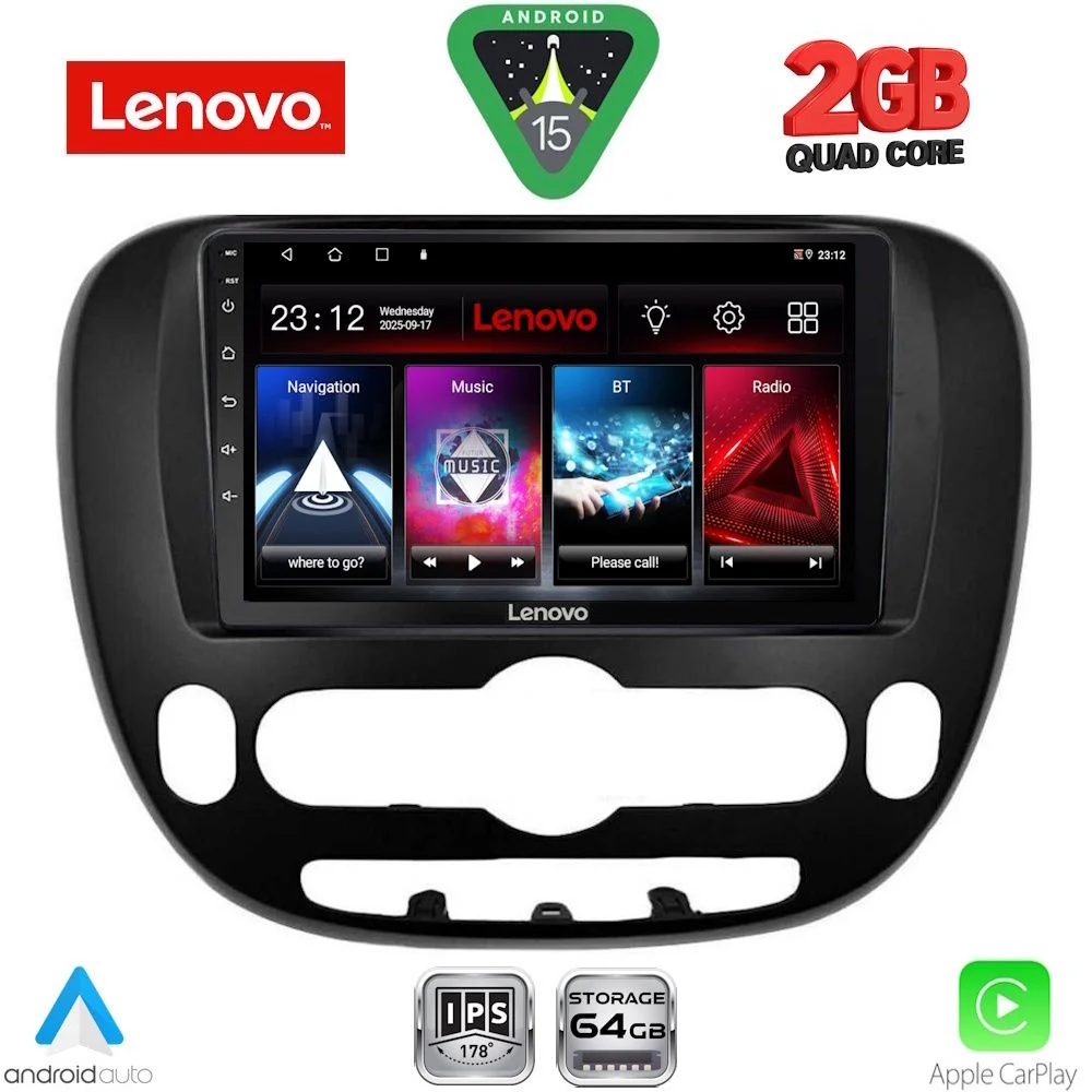 Φωτογραφία προϊόντος: LENOVO LVD 2321_CPA (9inc) MULTIMEDIA TABLET for KIA SOUL mod. 2014-2023