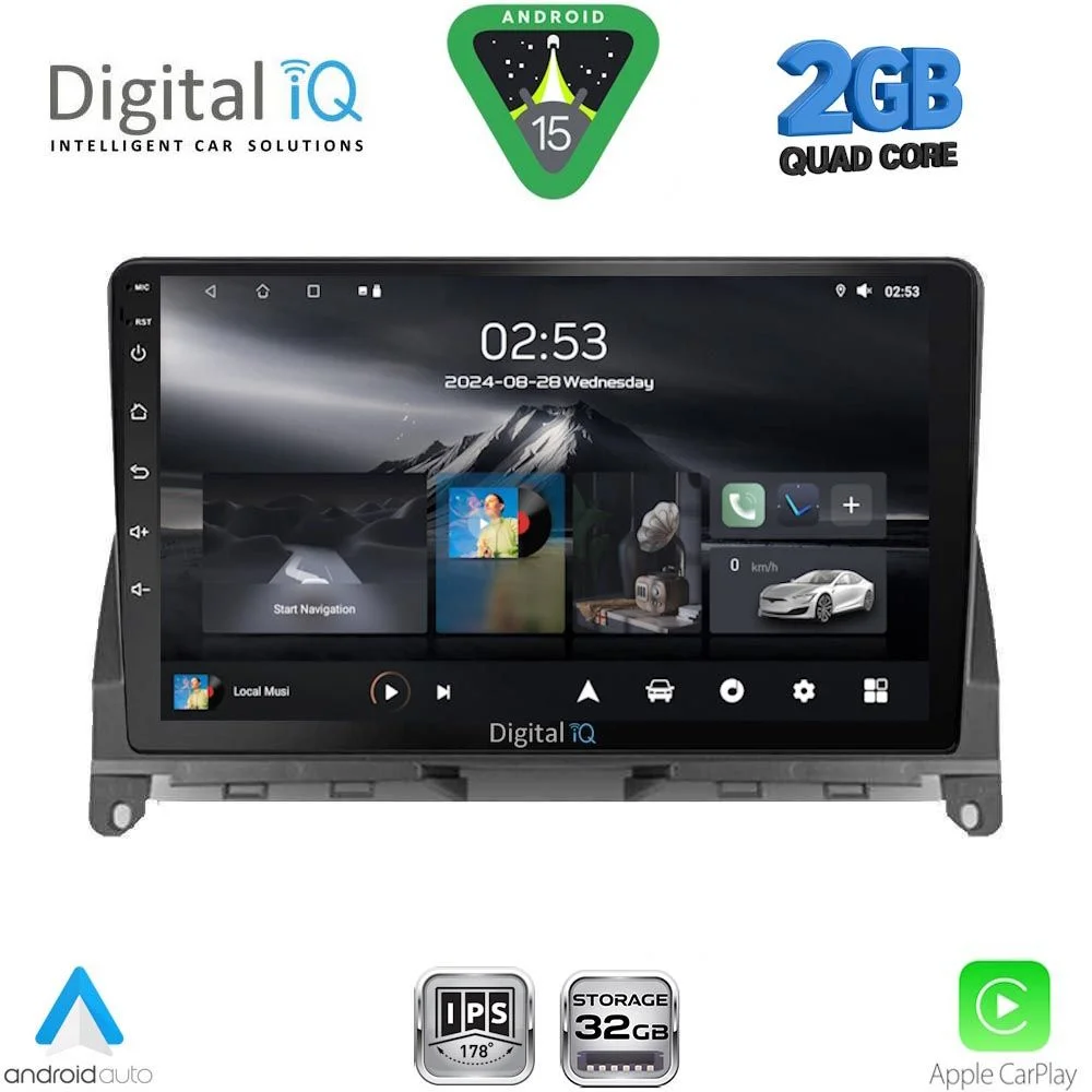 Φωτογραφία προϊόντος: DIGITAL IQ RSD 1405_CPA (9inc) MULTIMEDIA TABLET for MERCEDES C (W204) mod. 2007-2011